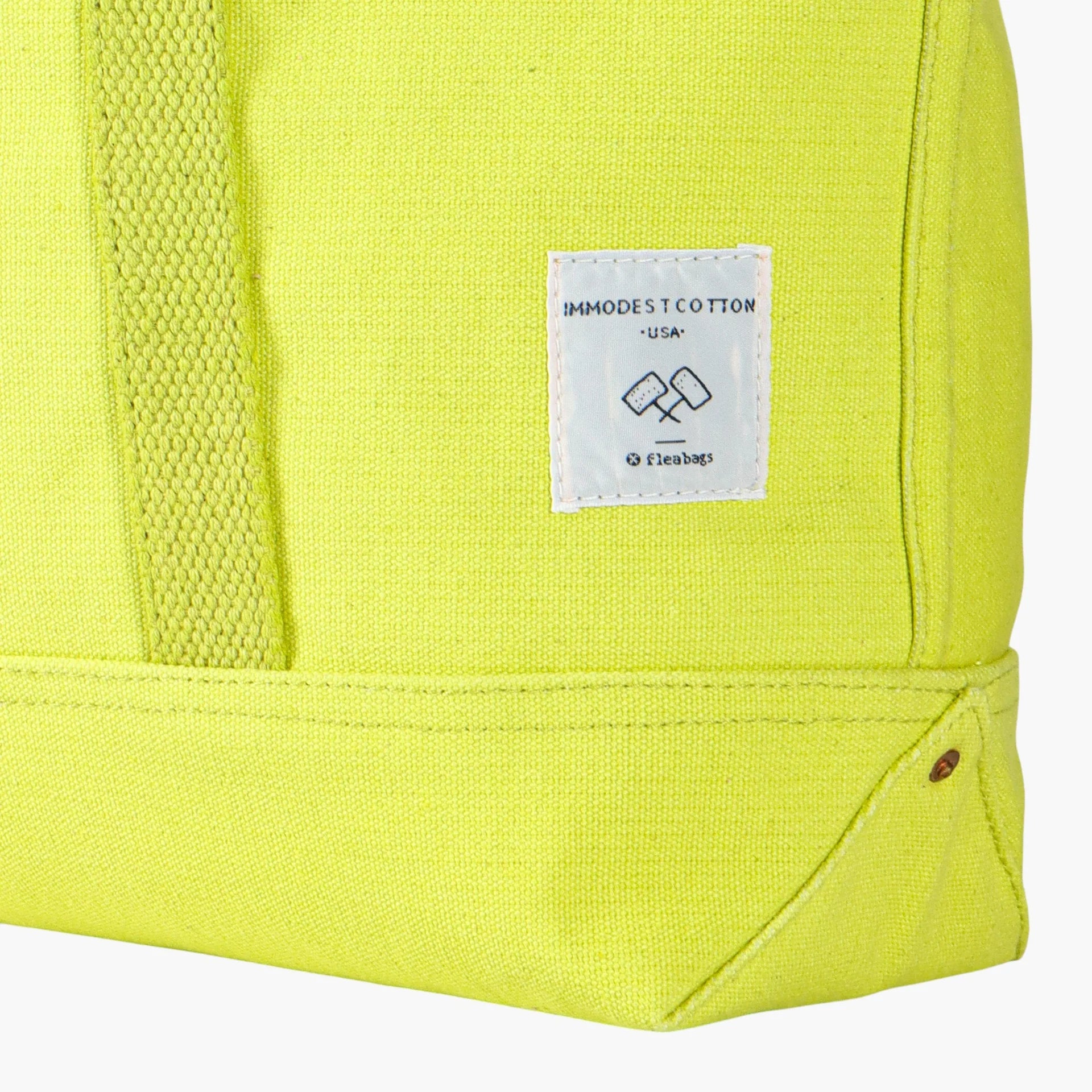 Small East West Tote, Lime