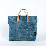 Immodest Cotton | Small East West Tote, Washed Denim