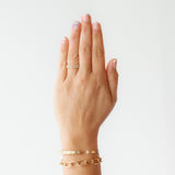 White Diamond Double Half Band