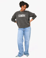 Sweatshirt, Faded Black Iconique