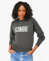 Sweatshirt, Faded Black Iconique