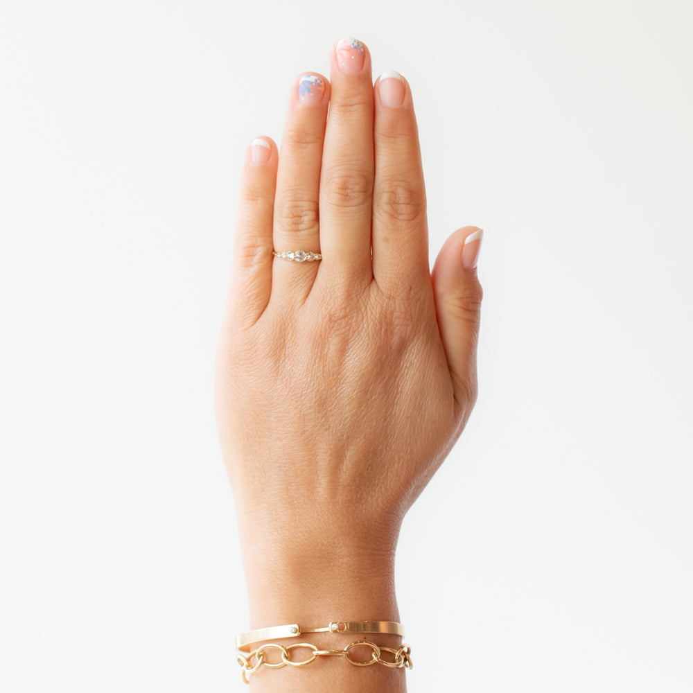 Barbed Diamond Lina Ring