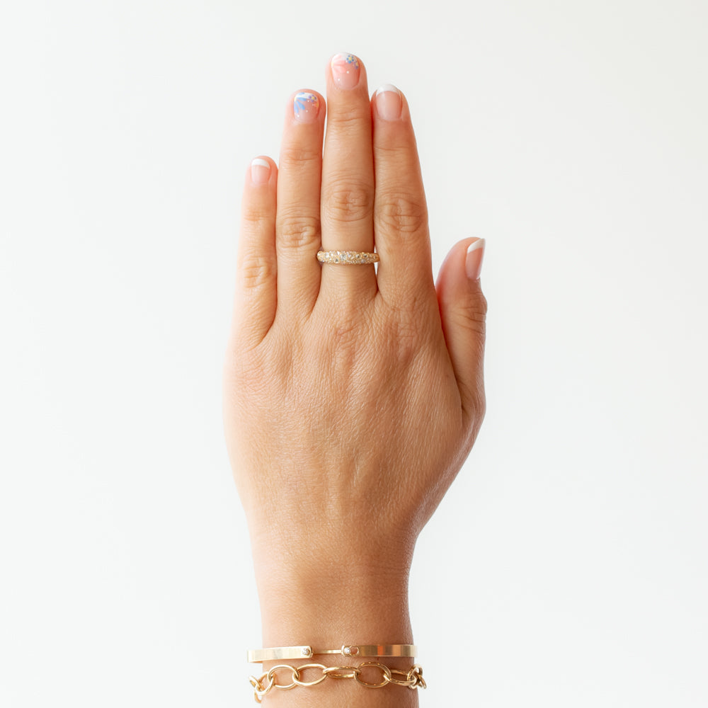 Barbed Diamond Medium Duomo Ring