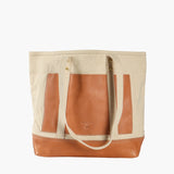 Editor Tote, Natural + Tan