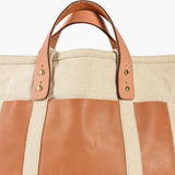 Editor Tote, Natural + Tan