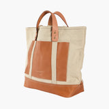 Editor Tote, Natural + Tan