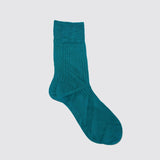 Top Gun Silk Socks, Cerulean