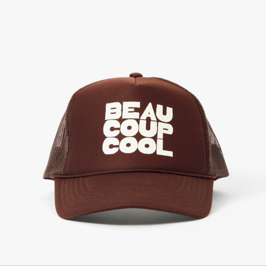 Trucker Hat, Beaucoup Cool, Chocolate