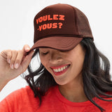Trucker Hat, Chocolate with L'Orange Voulez-Vous?