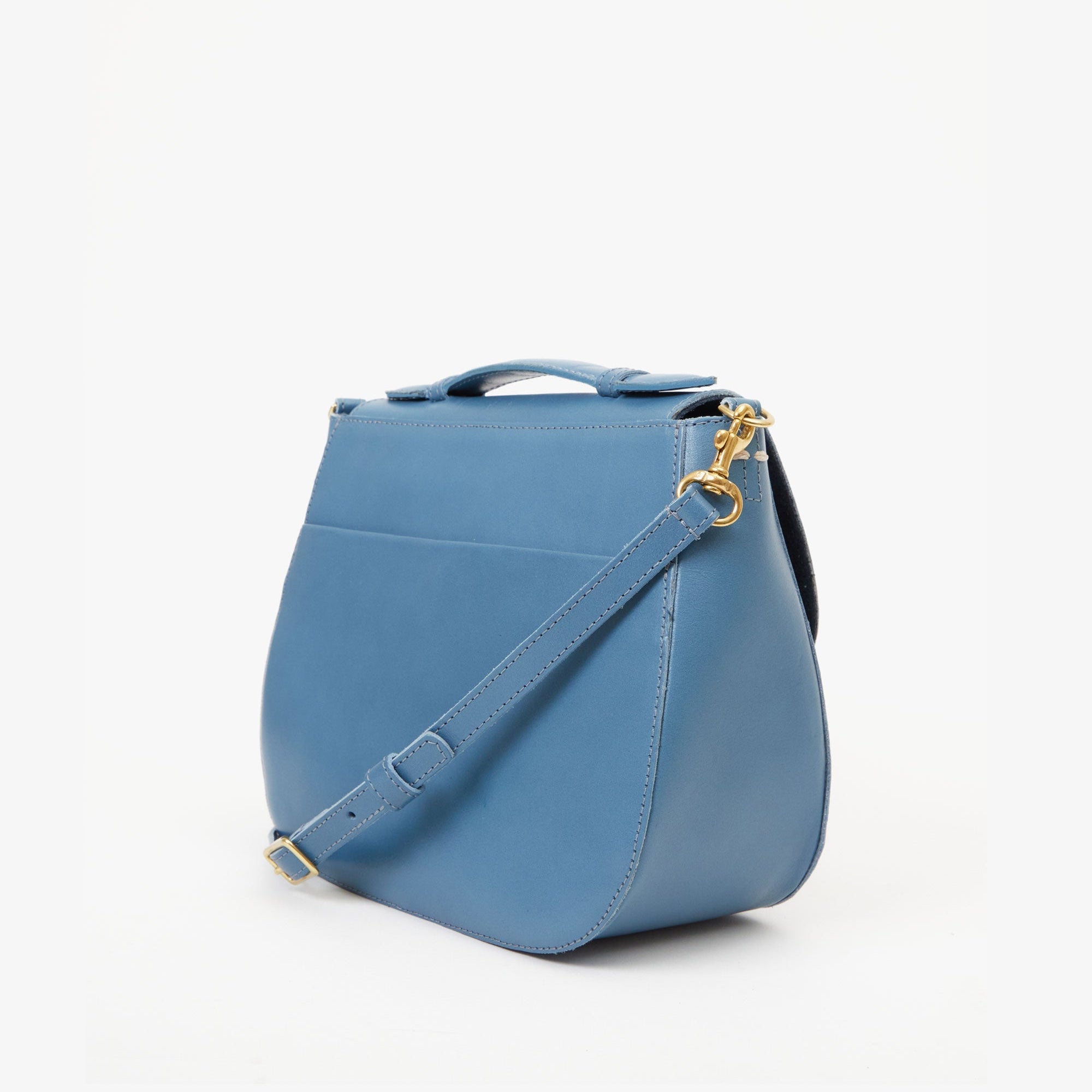 Clare V. | Turnlock Louis Bag, Desert Blue – LAPIS