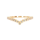 Satomi Kawakita | White Diamond Contour Circle Band