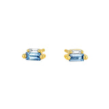 Suzanne Kalan | 18k Bold Light Blue Sapphire Mini Stud Earrings