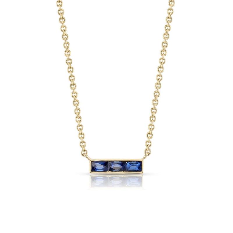 Single Stone | Sapphire Monet Necklace