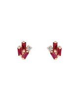 Suzanne Kalan | 18k Ruby Fireworks Stud Earrings