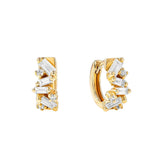 Suzanne Kalan | 18k Frenzy Diamond Huggie Earrings