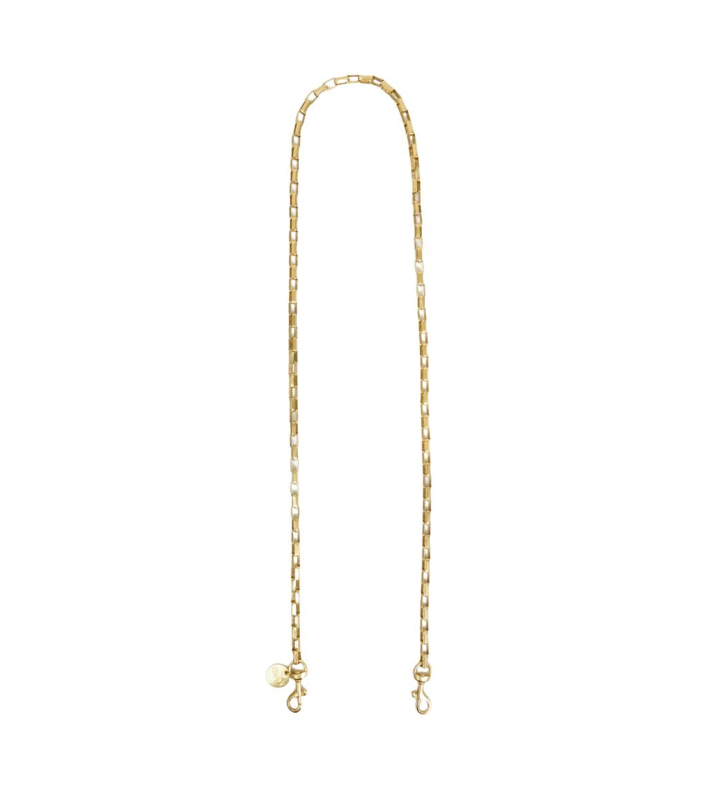 Box Chain Crossbody Strap, Brass