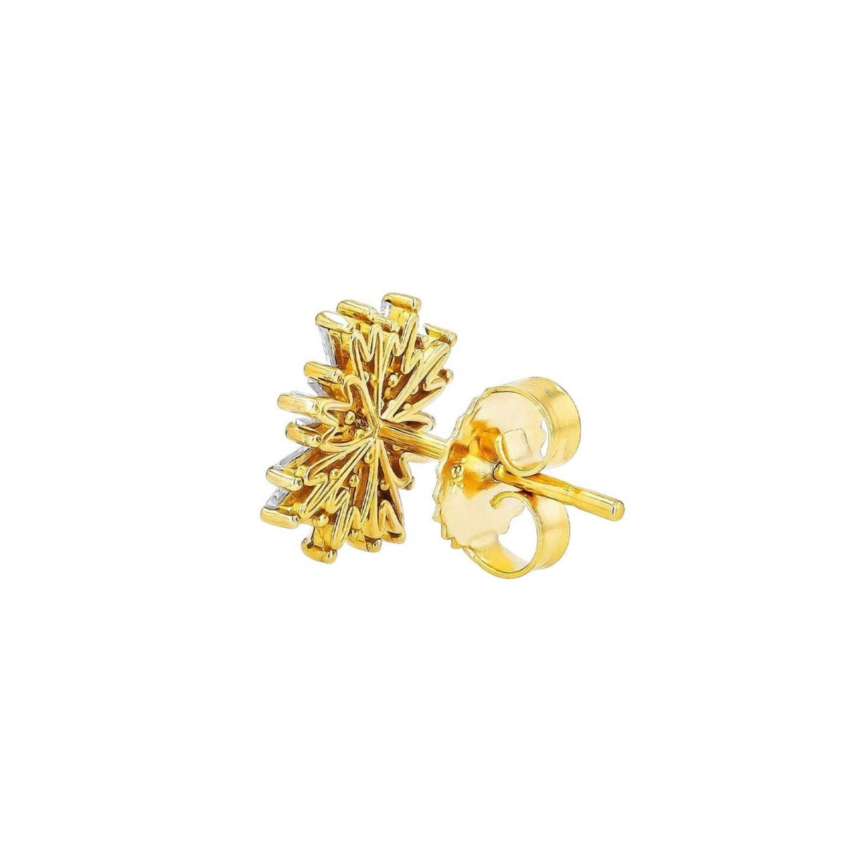 Suzanne Kalan | 18k Snowflake Diamond Stud Earrings