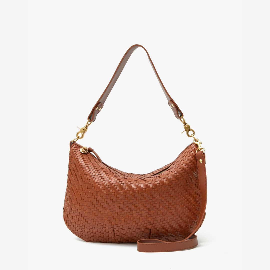 Moyen Messenger, Woven Zig Zag Hazelnut