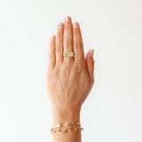 Cherry Blossom Bar Signet Ring