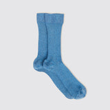 Ribbed Sparkle Socks, Blue