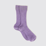 Ribbed Sparkle Socks, Lilac