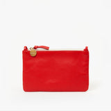 Wallet Clutch with Tabs, Rosa Nappa