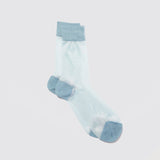 Sheer Wave Socks, Light Blue