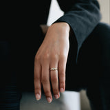 X Five-Stone Diamond Organic Engagement Ring