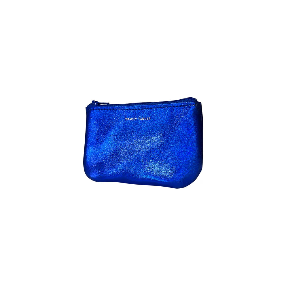 Tracey Tanner | X Small Zip Pouch, Hologram Cobalt