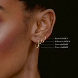 Zoe Chicco | Large Pave Diamond Hinged Huggie Hoop Earrings