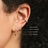 Zoe Chicco | Medium 17mm Huggie Hoop Earrings
