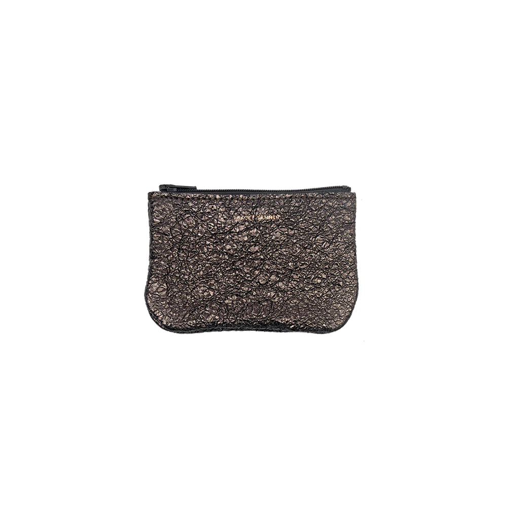 Tracey Tanner | X Small Zip Pouch, Crinkle Gravel