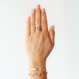 Angel Wing Variscite and Diamond Cerclen Ring