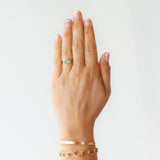 Two-Tone Turquoise Anja Ring