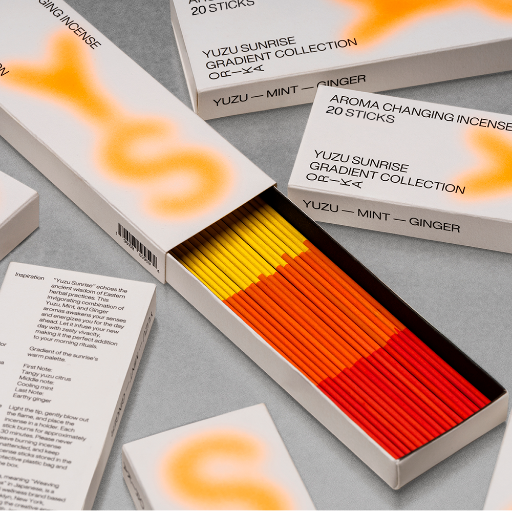 Yuzu Sunrise: Citrus Gradient Scent-Changing Incense