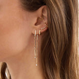 Zoe Chicco | Graduated Curved Prong-Set Diamond Stud Earrings