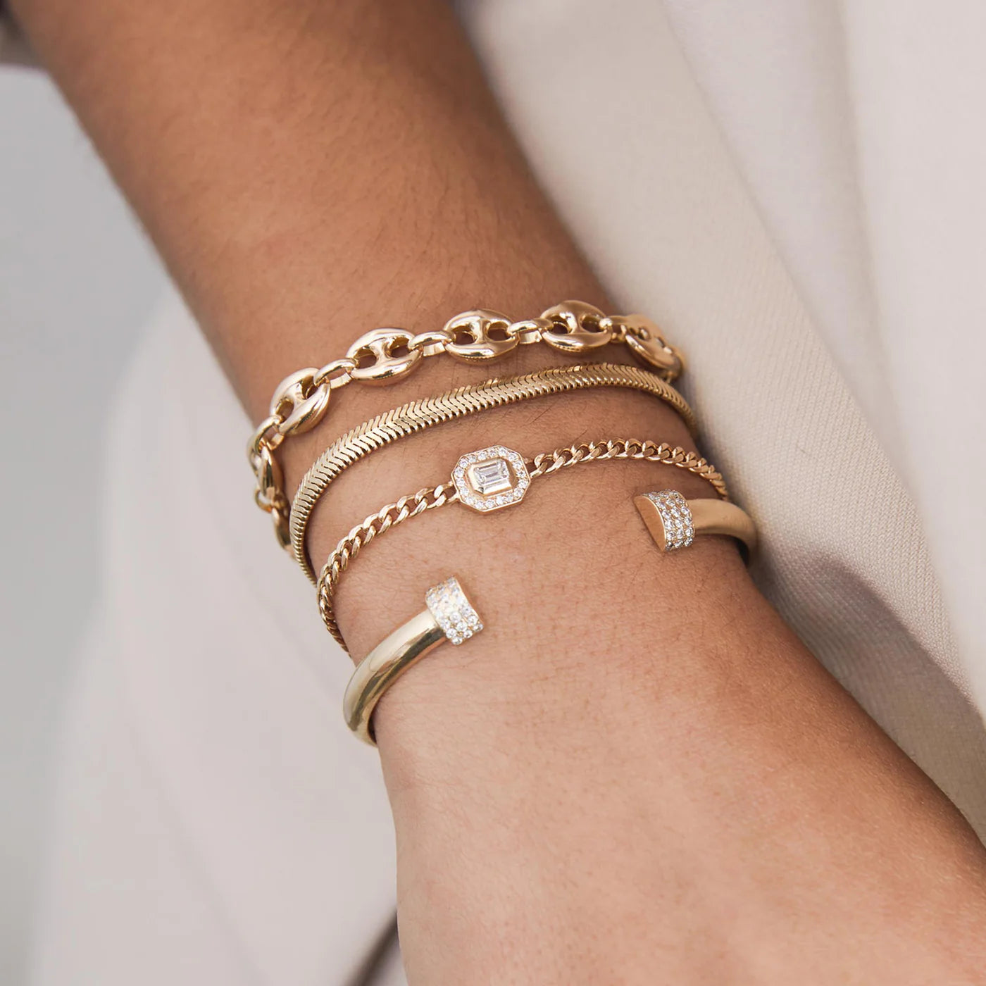 Zoe Chicco | Large Puffed Mariner Bracelet