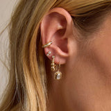 Mixed Bezel and Prong Diamond Stud Earrings