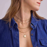 Zoe Chicco | Diamond Dotted Snake Chain Necklace