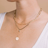 Zoe Chicco | Mixed Chain Necklace with Prong Set White Diamonds