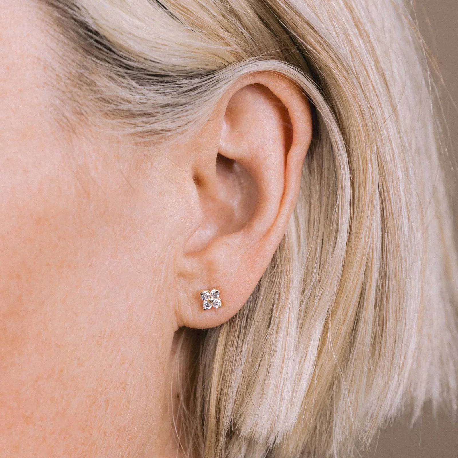 Zoe Chicco | Quad Prong-Set Diamond Stud Earrings