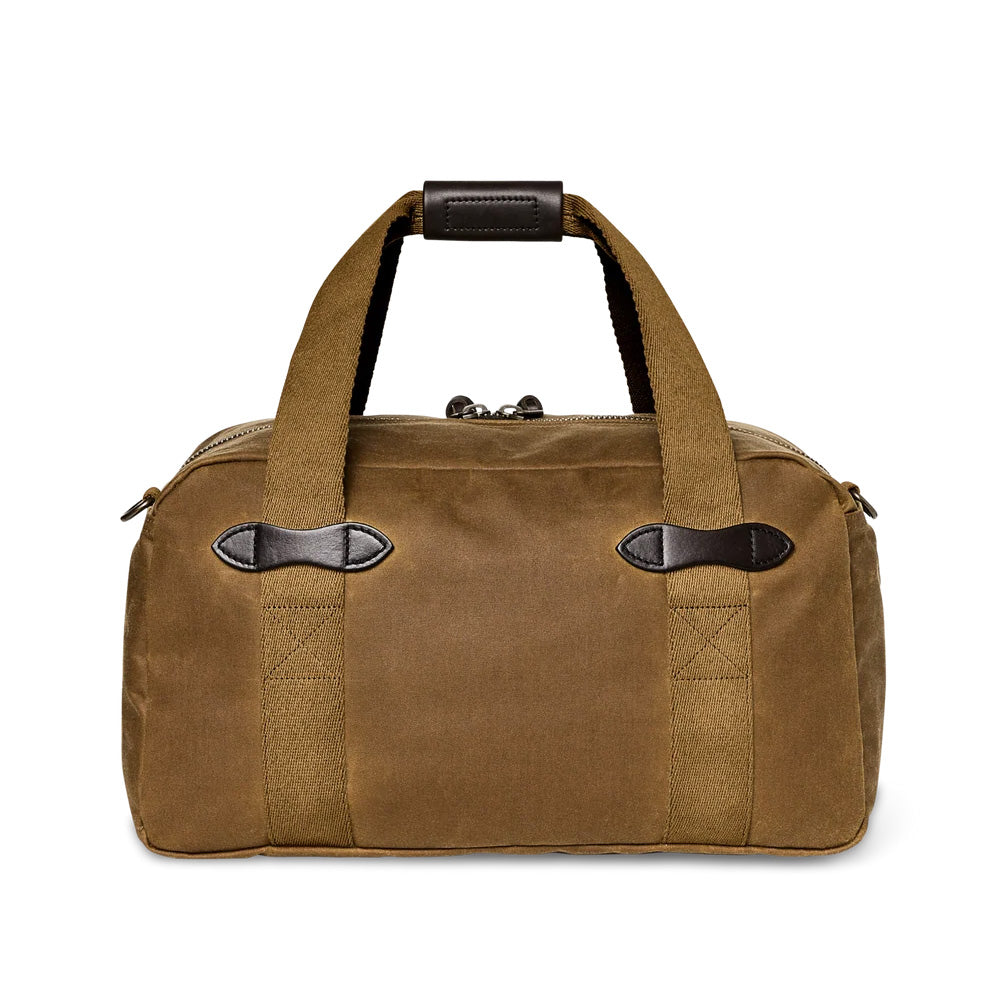 Small Tin Cloth Duffle Bag, Dark Tan