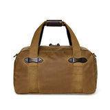 Small Tin Cloth Duffle Bag, Dark Tan