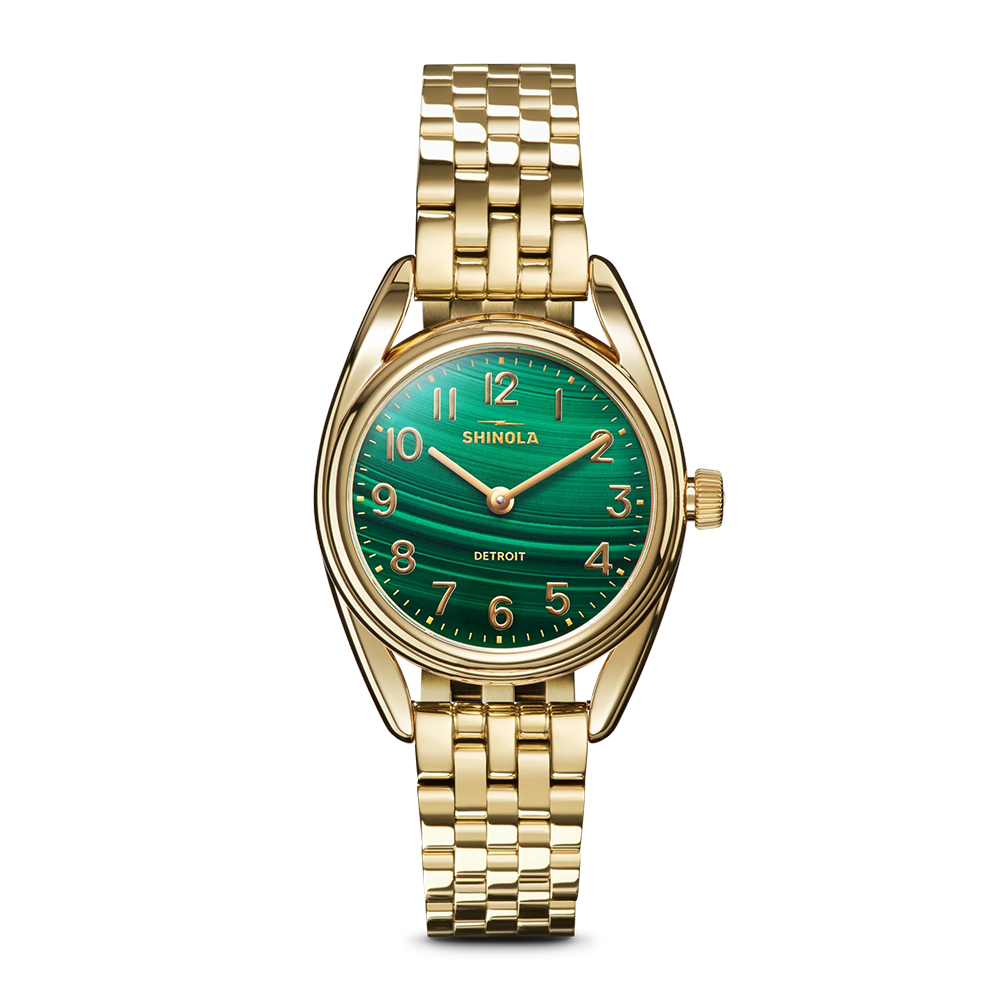 30.5mm Malachite Derby Watch