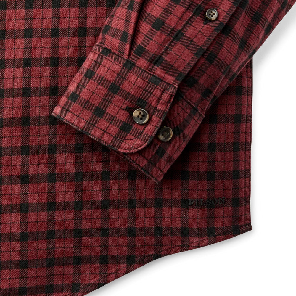Lightweight Alaskan Guide Shirt, Port / Black Plaid