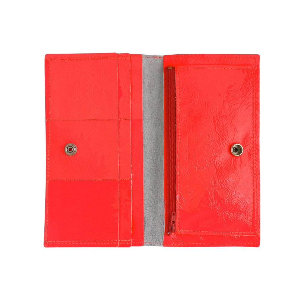 Tracey Tanner | Sarah Wallet, Fluoro Red Patent