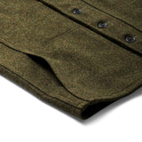 Mackinaw Wool Vest, Forest Green