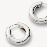 Baby Chunky Hoops, Silver