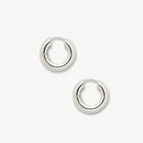 Baby Chunky Hoops, Silver