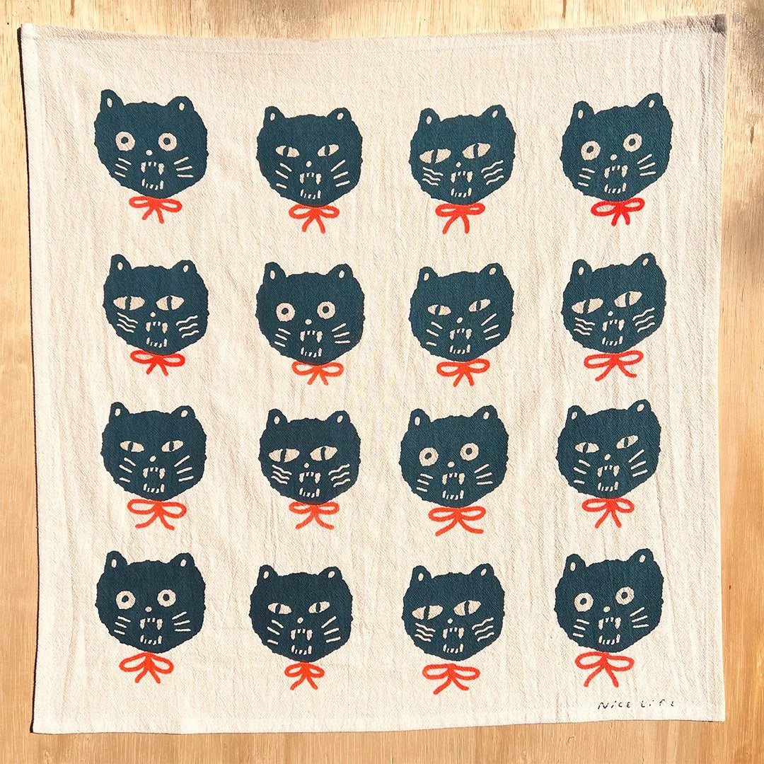 Bad Cats Tea Towel